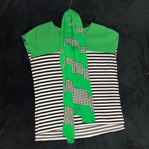 Calvin Klein top with scarf